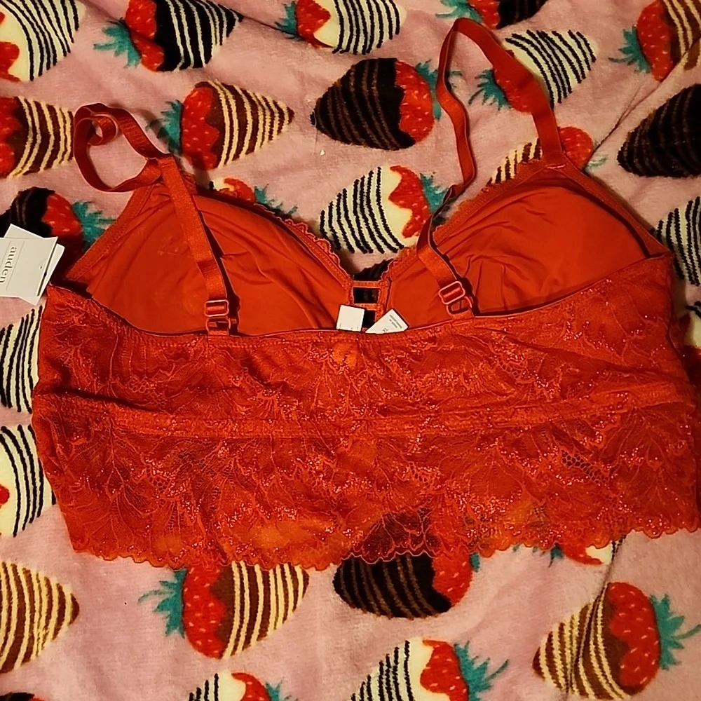 Auden Red Shimmer Bralette - Picture 4 of 6